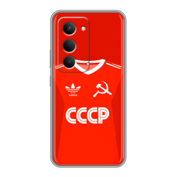 Силиконовый чехол на Redmi 15 с принтом Флаг Герб СССР