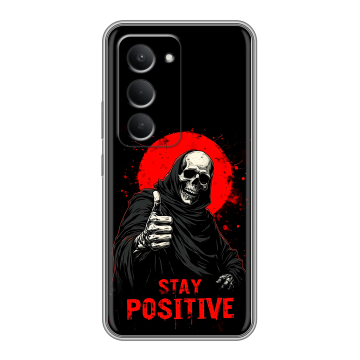 Силиконовый чехол на Redmi 15 с принтом смешной скелет