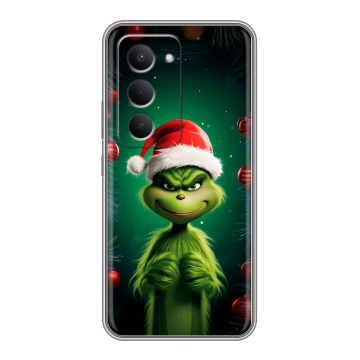 Силиконовый чехол на Redmi 15 с принтом Гринч Новый год Рождество