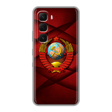Силиконовый чехол на Infinix Hot 60 Pro с принтом Герб СССР Силиконовый чехол на Infinix Hot 60 Pro с принтом Герб СССР