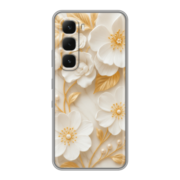 Силиконовый чехол на Infinix Hot 60 Pro с принтом Цветы Силиконовый чехол на Infinix Hot 60 Pro с принтом Цветы