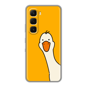 Силиконовый чехол на Infinix Hot 60 Pro с принтом Утка Силиконовый чехол на Infinix Hot 60 Pro с принтом Утка