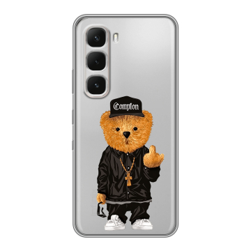Силиконовый чехол на Infinix Hot 60 Pro с принтом Мишка Силиконовый чехол на Infinix Hot 60 Pro с принтом Мишка