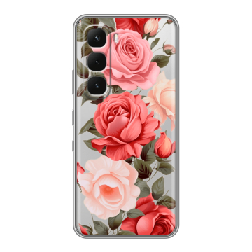 Силиконовый чехол на Infinix Hot 60 Pro с принтом Розы Силиконовый чехол на Infinix Hot 60 Pro с принтом Розы