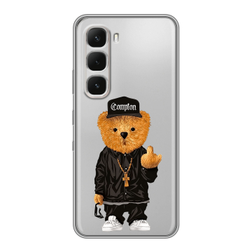 Силиконовый чехол на Infinix Hot 60 Pro с принтом Плюшевый медведь Силиконовый чехол на Infinix Hot 60 Pro с принтом Плюшевый медведь