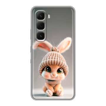 Силиконовый чехол на Infinix Hot 60 Pro с принтом Кролик