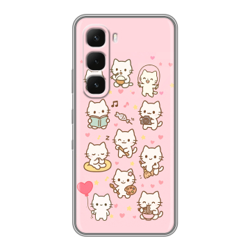 Силиконовый чехол на Infinix Hot 60 Pro с принтом Hello Kitty Хелоу Кити Силиконовый чехол на Infinix Hot 60 Pro с принтом Hello Kitty Хелоу Кити