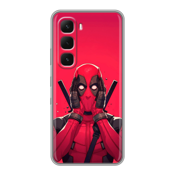 Силиконовый чехол на Infinix Hot 60 Pro с принтом Дедпул Deadpool Силиконовый чехол на Infinix Hot 60 Pro с принтом Дедпул Deadpool