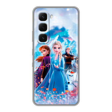 Силиконовый чехол на Infinix Hot 60 Pro с принтом Холодное сердце Frozen Силиконовый чехол на Infinix Hot 60 Pro с принтом Холодное сердце Frozen