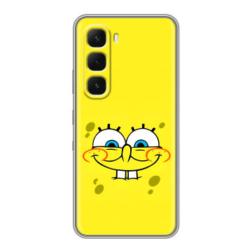 Силиконовый чехол на Infinix Hot 60 Pro с принтом спанчбоб спанч боб Силиконовый чехол на Infinix Hot 60 Pro с принтом спанчбоб спанч боб