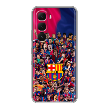 Силиконовый чехол на Infinix Hot 60 Pro с принтом Барселона Barcelona Силиконовый чехол на Infinix Hot 60 Pro с принтом Барселона Barcelona