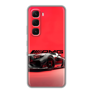 Силиконовый чехол на Infinix Hot 60 Pro с принтом Мерседес Mercedes AMG