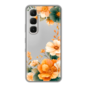 Силиконовый чехол на Infinix Hot 60 Pro с принтом Цветы принт