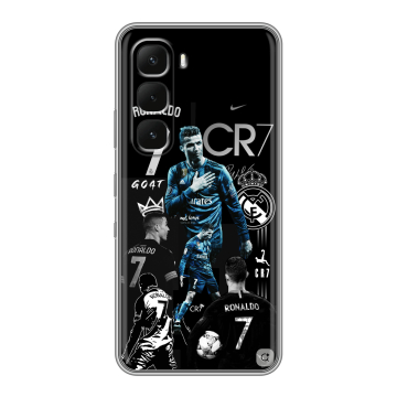 Силиконовый чехол на Infinix Hot 60 Pro с принтом Реал Роналдо Силиконовый чехол на Infinix Hot 60 Pro с принтом Реал Роналдо