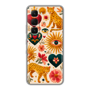 Силиконовый чехол на Infinix Hot 60 Pro с принтом Модный принт