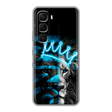 Силиконовый чехол на Infinix Hot 60 Pro с принтом Король лев