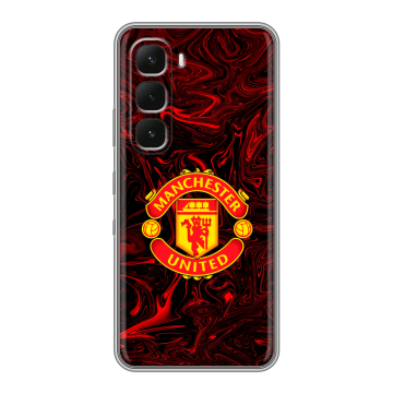 Силиконовый чехол на Infinix Hot 60 Pro с принтом Manchester United