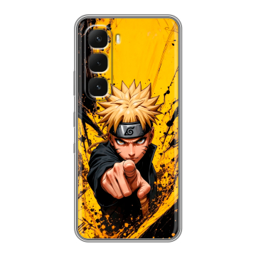 Силиконовый чехол на Infinix Hot 60 Pro с принтом Naruto Наруто Силиконовый чехол на Infinix Hot 60 Pro с принтом Naruto Наруто
