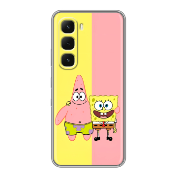 Силиконовый чехол на Infinix Hot 60 Pro с принтом Спанч боб Спанчбоб Силиконовый чехол на Infinix Hot 60 Pro с принтом Спанч боб Спанчбоб
