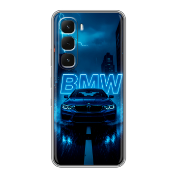 Силиконовый чехол на Infinix Hot 60 Pro с принтом BMW БМВ Силиконовый чехол на Infinix Hot 60 Pro с принтом BMW БМВ