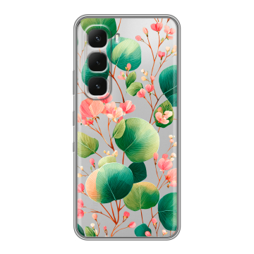 Силиконовый чехол на Infinix Hot 60 Pro с принтом женский