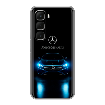 Силиконовый чехол на Infinix Hot 60 Pro с принтом Mercedes Мерседес Силиконовый чехол на Infinix Hot 60 Pro с принтом Mercedes Мерседес