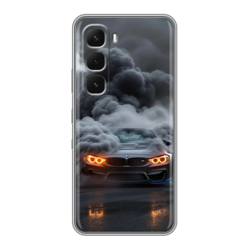 Силиконовый чехол на Infinix Hot 60 Pro с принтом BMW БМВ