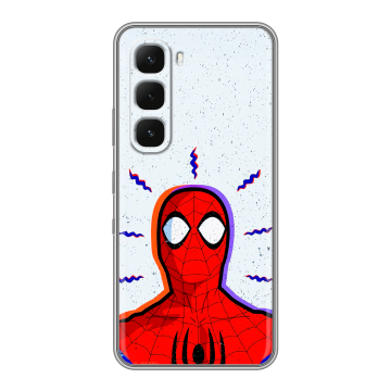 Силиконовый чехол на Infinix Hot 60 Pro с принтом Spiderman Человек паук