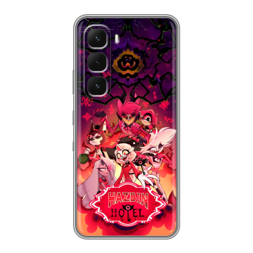 Силиконовый чехол на Infinix Hot 60 Pro с принтом Hazbin Hotel Отель Хазбин Силиконовый чехол на Infinix Hot 60 Pro с принтом Hazbin Hotel Отель Хазбин