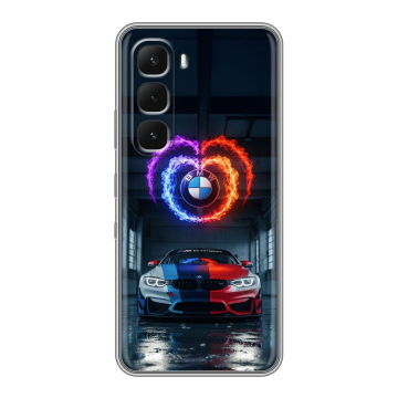 Силиконовый чехол на Infinix Hot 60 Pro с принтом BMW БМВ Силиконовый чехол на Infinix Hot 60 Pro с принтом BMW БМВ