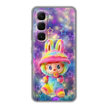 Силиконовый чехол на Infinix Hot 60 Pro с принтом Labubu Лабубу Силиконовый чехол на Infinix Hot 60 Pro с принтом Labubu Лабубу