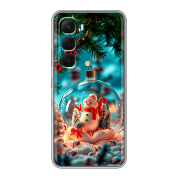 Силиконовый чехол на Infinix Hot 60 Pro с принтом Новый год