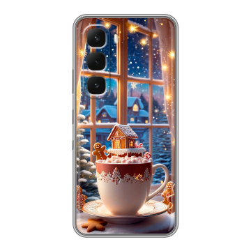 Силиконовый чехол на Infinix Hot 60 Pro с принтом Новый год