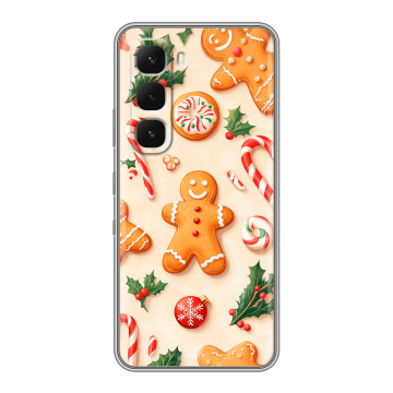 Силиконовый чехол на Infinix Hot 60 Pro с принтом Новый год