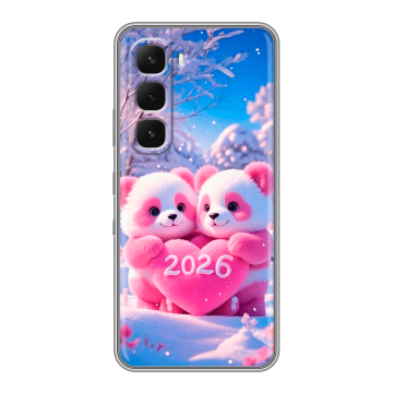 Силиконовый чехол на Infinix Hot 60 Pro с принтом Новый год