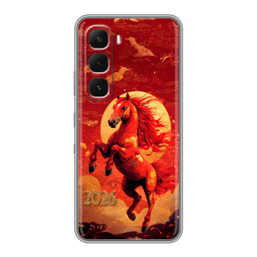 Силиконовый чехол на Infinix Hot 60 Pro с принтом Новый год