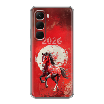 Силиконовый чехол на Infinix Hot 60 Pro с принтом Новый год