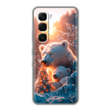 Силиконовый чехол на Infinix Hot 60 Pro с принтом Новый год Силиконовый чехол на Infinix Hot 60 Pro с принтом Новый год