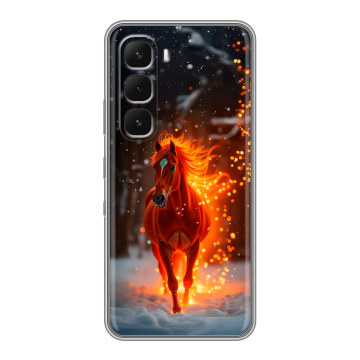 Силиконовый чехол на Infinix Hot 60 Pro с принтом Новый год Силиконовый чехол на Infinix Hot 60 Pro с принтом Новый год