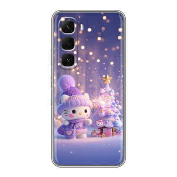 Силиконовый чехол на Infinix Hot 60 Pro с принтом Новый год Силиконовый чехол на Infinix Hot 60 Pro с принтом Новый год