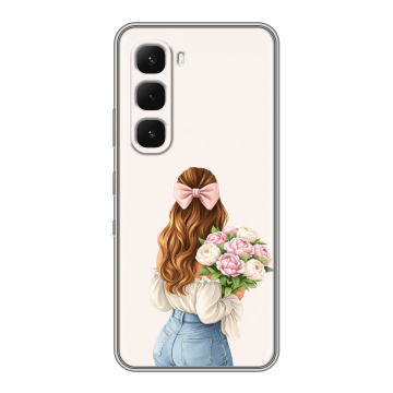 Силиконовый чехол на Infinix Hot 60 Pro с принтом женский Силиконовый чехол на Infinix Hot 60 Pro с принтом женский