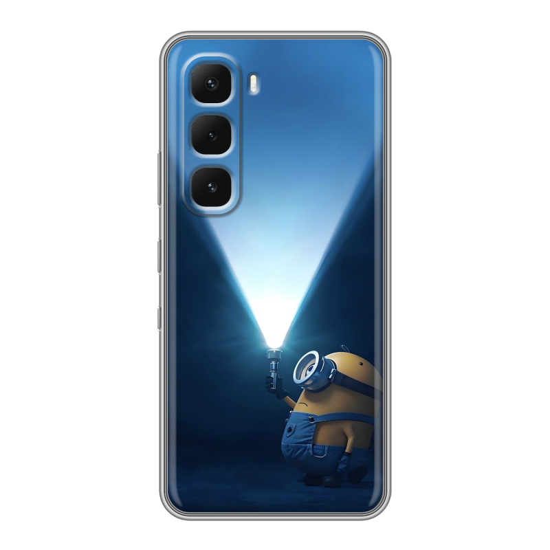 Силиконовый чехол на Infinix Hot 60 Pro с принтом Миньоны Силиконовый чехол на Infinix Hot 60 Pro с принтом Миньоны