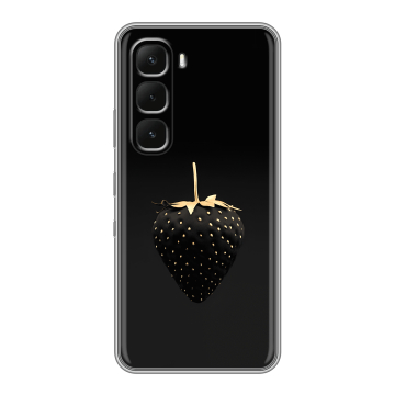 Силиконовый чехол на Infinix Hot 60 Pro Plus с принтом Черная клубника Силиконовый чехол на Infinix Hot 60 Pro Plus с принтом Черная клубника