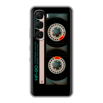 Силиконовый чехол на Infinix Hot 60 Pro Plus с принтом Кассета Силиконовый чехол на Infinix Hot 60 Pro Plus с принтом Кассета