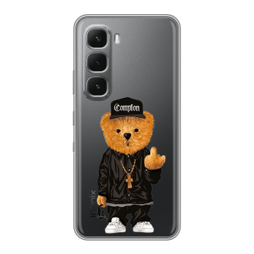 Силиконовый чехол на Infinix Hot 60 Pro Plus с принтом Мишка