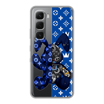 Силиконовый чехол на Infinix Hot 60 Pro Plus с принтом Луи робот