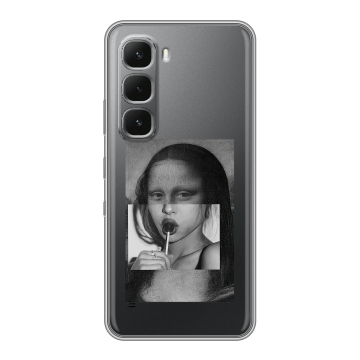 Силиконовый чехол на Infinix Hot 60 Pro Plus с принтом Мона Лиза