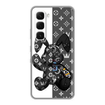 Силиконовый чехол на Infinix Hot 60 Pro Plus с принтом Луи робот