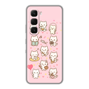 Силиконовый чехол на Infinix Hot 60 Pro Plus с принтом Hello Kitty Хелоу Кити