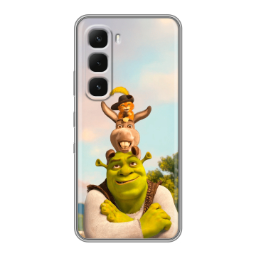 Силиконовый чехол на Infinix Hot 60 Pro Plus с принтом Шрек Shrek
